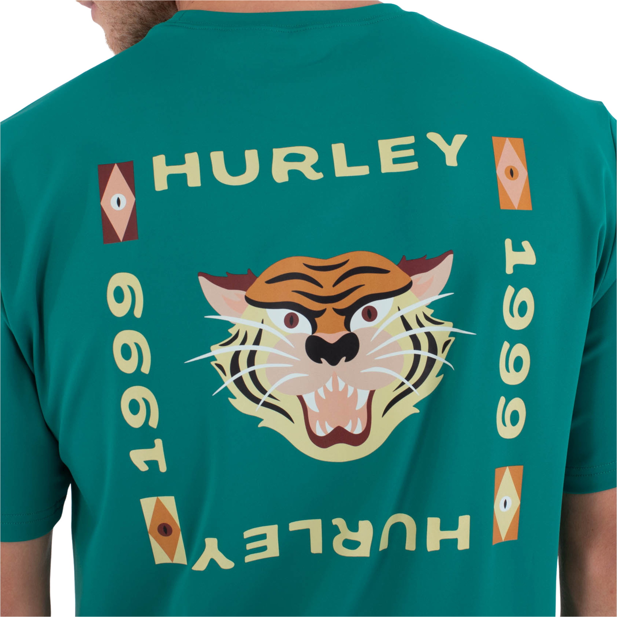 2026 Hurley Hombres Regular Bolud Short Sleeve Lycra Vest MLEU00005 - Riverdale